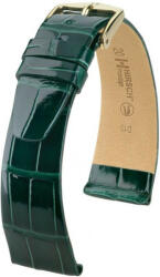 Hirsch Curea verde din piele Hirsch Prestige M 02307141-1 (Piele de aligator) Hirsch Selection 14 mm (spona 12mm)