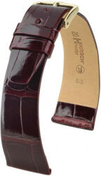 Hirsch Curea vișinie din piele Hirsch Prestige M 02207160-1 (Piele de aligator) Hirsch Selection 12 mm