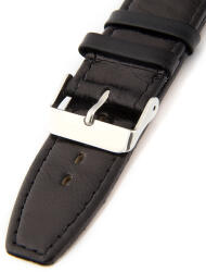 Mavex Curea neagră unisex din piele pentru ceasul W-309-L1 40 mm