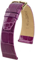 Hirsch Curea mov din piele Hirsch Prestige L 02207087-1 (Piele de aligator) Hirsch Selection 17 mm
