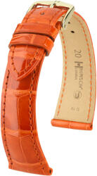 Hirsch Curea portocalie din piele Hirsch London L 04307077-1 (Piele de aligator) Hirsch selection 22 mm