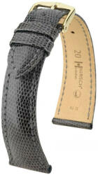 Hirsch Curea gri din piele Hirsch London L 04266030-1 (Piele de șopârlă) Hirsch Selection 21 mm