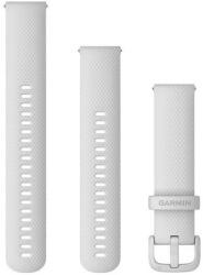 Garmin Curea Garmin Quick Release 20mm, silicon alb, cataramă alb (Venu, Venu Sq, Venu 2 plus) + partea extinsă