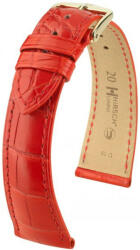 Hirsch Curea roșie din piele Hirsch London L 04307029-1 (Piele de aligator) Hirsch Selection 19 mm (spona 14mm)
