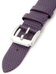 Mavex Curea violet din piele pentru ceas damă HYP-02-VIOLET 18 mm