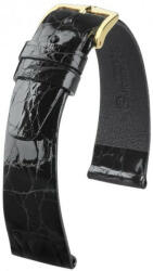 Hirsch Curea neagră din piele Hirsch Prestige M 02208150-1 (Piele de crocodil) 15 mm