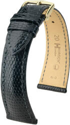 Hirsch Curea neagră din piele Hirsch London L 04366050-1 (Piele de șopârlă) Hirsch selection 18 mm