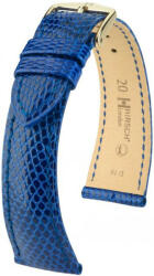 Hirsch Curea albastră din piele Hirsch London L 04266085-1 (Piele de șopârlă) Hirsch Selection 21 mm