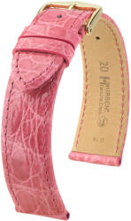 Hirsch Curea roz din piele Hirsch Genuine Croco M 18900825-1 (Piele de crocodil) Hirsch selection 16 mm