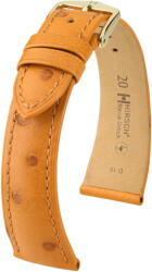 Hirsch Curea maro închis din piele Hirsch Massai Ostrich L 04362075-1 (Piele de ștruț) Hirsch selection 17 mm