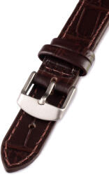 Mavex Curea unisex din piele culoarea maro închis pentru ceas W-140-B 22 mm