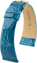 Hirsch Curea albastru deschis din piele Hirsch Prestige L 02208083-1 (Piele de crocodil piele) Hirsch Selection 18 mm