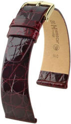 Hirsch Curea vișinie din piele Hirsch Prestige L 02208060-1 (Piele de crocodil) Hirsch Selection 20 mm