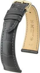 Hirsch Curea gri din piele Hirsch London M 04307139-1 (Piele de aligator) Hirsch selection 14 mm