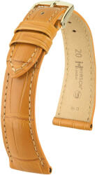 Hirsch Curea maro închis din piele Hirsch London L 04307075-1 (Piele de aligator) Hirsch selection 19 mm