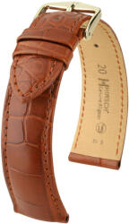 Hirsch Curea portocalie din piele Hirsch Genuine Alligator M 10200779-1 (Piele de aligator) 18 mm