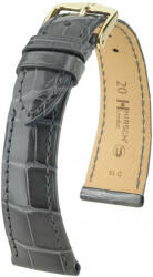 Hirsch Curea gri din piele Hirsch London M 04207130-1 (Piele de aligator) Hirsch Selection 18 mm