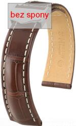 Hirsch Curea maro din piele Hirsch Navigator 07007419-2 (Piele de aligator) 24 mm (spona 20 mm)