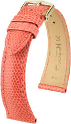 Hirsch Curea portocalie deschisă din piele Hirsch London M 04366122-1 (Piele de șopârlă) Hirsch selection 14 mm