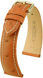 Hirsch Curea maro închis din piele Hirsch Massai Ostrich M 04262171-1 (Piele de ștruț) Hirsch Selection 17 mm