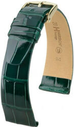 Hirsch Curea verde din piele Hirsch Prestige M 02207141-1 (Piele de aligator) Hirsch Selection 14 mm (spona 10mm)