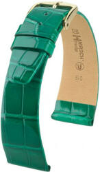 Hirsch Curea verde din piele Hirsch Prestige M 02307140-1 (Piele de aligator) Hirsch Selection 14 mm (spona 12mm)