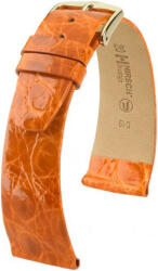 Hirsch Curea din piele portocaliu închis Hirsch Prestige L 02208076-1 (Piele de crocodil) Hirsch Selection 19 mm