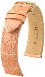 Hirsch Curea portocalie deschisă din piele Hirsch Genuine Croco M 01808122-1 (Piele de crocodil) Hirsch Selection 13 mm