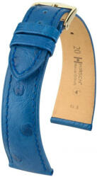 Hirsch Curea albastră din piele Hirsch Massai Ostrich L 04262085-1 (Piele de ștruț) Hirsch Selection 22 mm