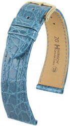 Hirsch Curea albastru deschis din piele Hirsch Genuine Croco L 01808083-1 (Piele de crocodil) Hirsch Selection 20 mm