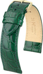 Hirsch Curea verde din piele Hirsch Crocograin M 12302840-1 (Piele de vițel) 16 mm