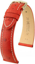 Hirsch Curea roșie din piele Hirsch Massai Ostrich L 04262021-1 (Piele de ștruț) Hirsch Selection 21 mm