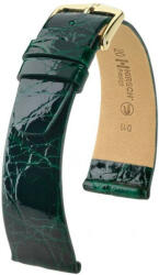 Hirsch Curea verde din piele Hirsch Prestige L 02208040-1 (Piele de crocodil) Hirsch Selection 17 mm