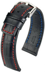 Hirsch Curea neagră din piele Hirsch Grand Duke XL 02528250-2 (Piele de vițel) 22 mm