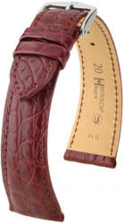 Hirsch Curea vișinie din piele Hirsch Regent L 04107069-2 (Piele de aligator) Hirsch Selection 18 mm