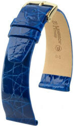 Hirsch Curea albastră din piele Hirsch Prestige L 02208085-1 (Piele de crocodil) Hirsch Selection 16 mm