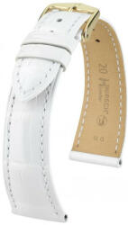 Hirsch Curea albă din piele Hirsch London L 04207000-1 (Piele de aligator) Hirsch Selection 19 mm (spona 16mm)