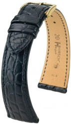 Hirsch Curea neagră din piele Hirsch Regent M 04107159-1 (Piele de aligator) 18 mm