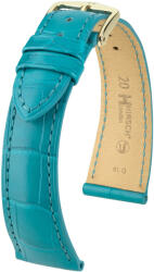 Hirsch Curea albastru deschis din piele Hirsch London L 04307083-1 (Piele de aligator) Hirsch selection 20 mm