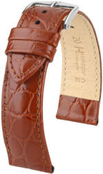 Hirsch Curea maro din piele Hirsch Crocograin L 12322870-2 (Piele de vițel) 18 mm