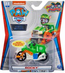 Paw Patrol Masinuta cu figurina Paw Patrol True Metal, Rocky, 20130764 Figurina