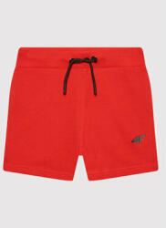 4F Pantaloni scurți sport HJL22-JSKMD001 Roșu Regular Fit