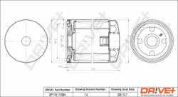 Dr! ve+ Filtru ulei Dr! ve+ DP1110.11. 0004 (DP1110.11.0004) - automobilus
