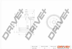Dr! ve+ Filtru ulei Dr! ve+ DP1110.11. 0015 (DP1110.11.0015) - automobilus