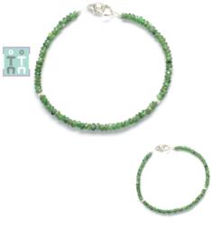  Bratara Smarald - Diametru 52 mm - Disc Fatetat - Accesorii Argint 925 - 1-2 x 3 mm - 1 Buc