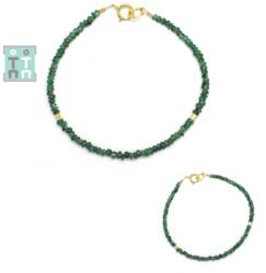  Bratara Smarald - Diametru 52 mm - Disc - Accesorii Gold Filled - 1-1, 5 x 2-2, 5 mm - 1 Buc