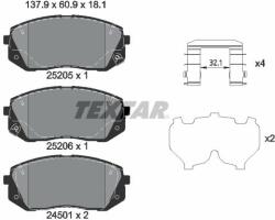 TEXTAR set placute frana, frana disc TEXTAR Q+ 2520504 (2520504)