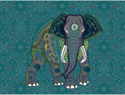 AA Design Fototapet turcoaz cu mandale si elefant The Wall (382621)