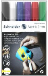 Schneider Marker cu vopsea acrilica Schneider Paint-It 310, 2 mm, 6 buc/set-model 3