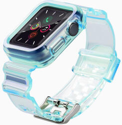 Hurtel Strap Light Set csereszíj Apple Watch 6 44mm / Watch 5 44mm / Watch 4 44mm / Watch SE 44mm kék